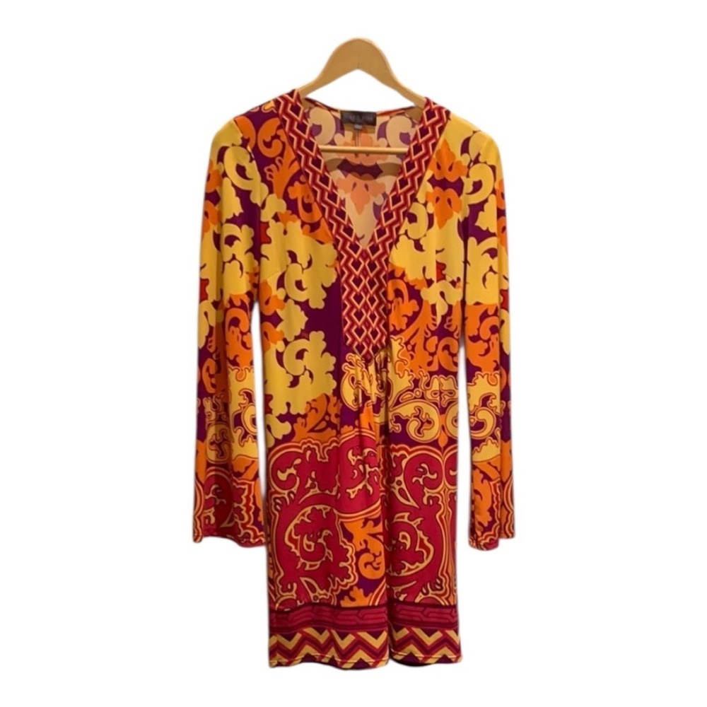 HALE BOB Boho Print Tunic Dress Multicolour Dress Size XS